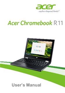 Acer Chromebook R11 manual. Tablet Instructions.